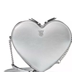 Victoria’s Secret Silver Heart-Shaped Women's Bag